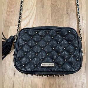 Rebecca Minkoff black leather studded bag